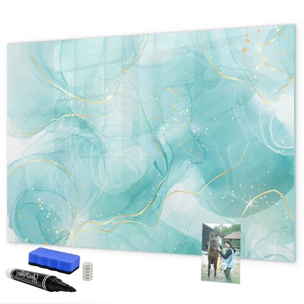 Dry erase board magnetic A colorful board for photos and notes