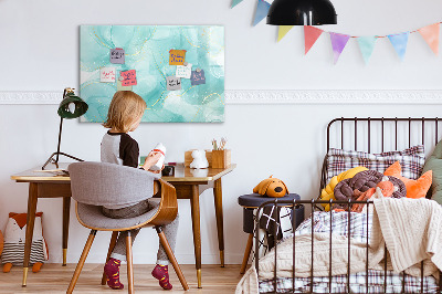 Dry erase board magnetic A colorful board for photos and notes