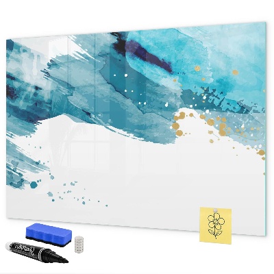 Magnetic dry erase board A colorful poster for presenting photos