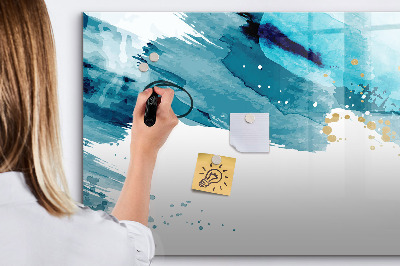 Magnetic dry erase board A colorful poster for presenting photos