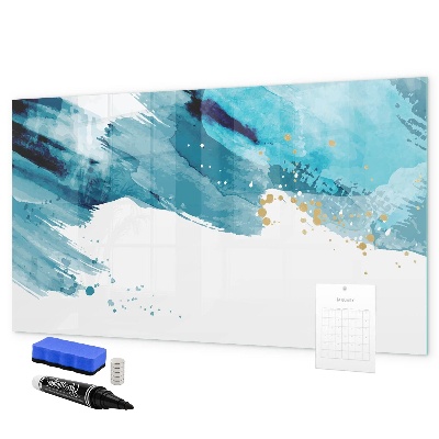 Magnetic dry erase board A colorful poster for presenting photos