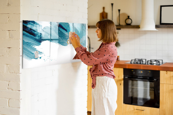 Magnetic dry erase board A colorful poster for presenting photos
