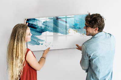 Magnetic dry erase board A colorful poster for presenting photos