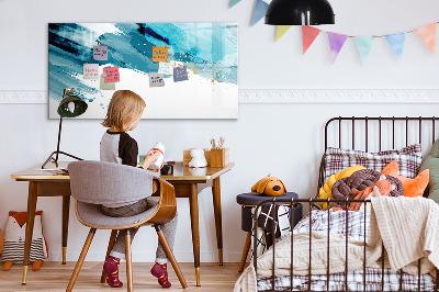 Magnetic dry erase board A colorful poster for presenting photos