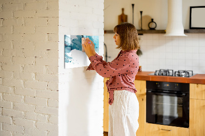 Magnetic dry erase board A colorful poster for presenting photos