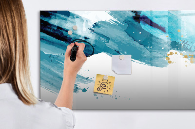Magnetic dry erase board A colorful poster for presenting photos