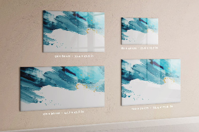Magnetic dry erase board A colorful poster for presenting photos