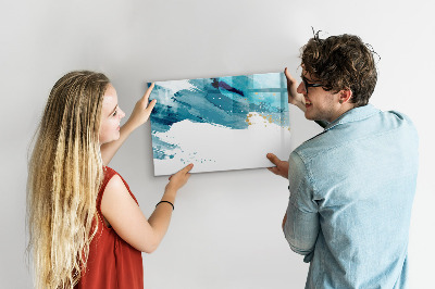 Magnetic dry erase board A colorful poster for presenting photos