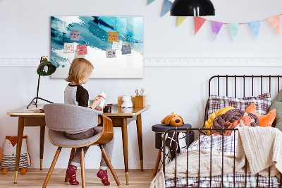 Magnetic dry erase board A colorful poster for presenting photos