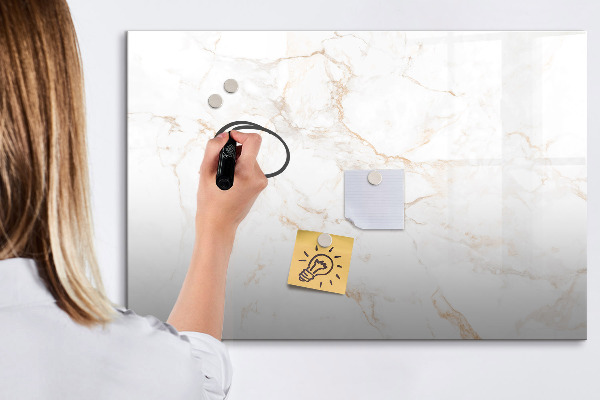 Dry erase board magnetic Modern board for notes and photos