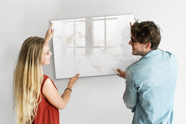 Dry erase board magnetic Modern board for notes and photos