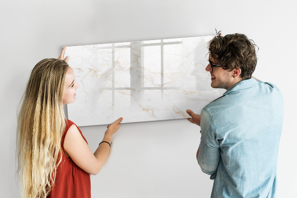 Dry erase board magnetic Modern board for notes and photos