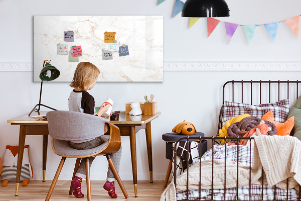 Dry erase board magnetic Modern board for notes and photos