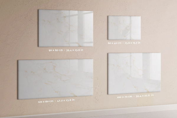 Dry erase board magnetic Modern board for notes and photos