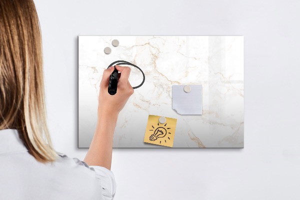 Dry erase board magnetic Modern board for notes and photos