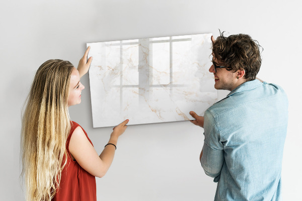 Dry erase board magnetic Modern board for notes and photos