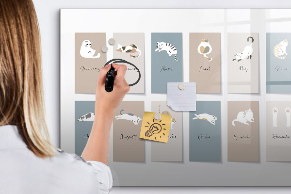 Magnetic dry erase board A creative calendar for every season