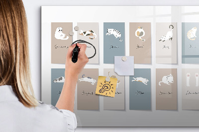 Magnetic dry erase board A creative calendar for every season