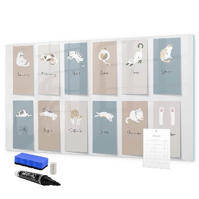 Magnetic dry erase board A creative calendar for every season