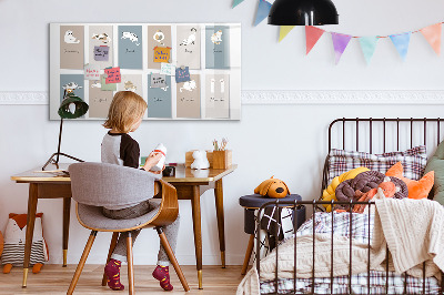 Magnetic dry erase board A creative calendar for every season
