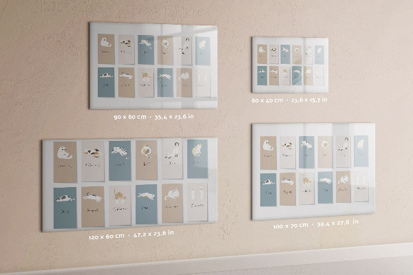 Magnetic dry erase board A creative calendar for every season