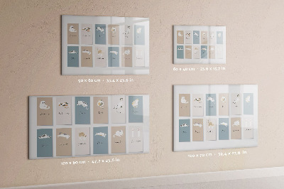 Magnetic dry erase board A creative calendar for every season