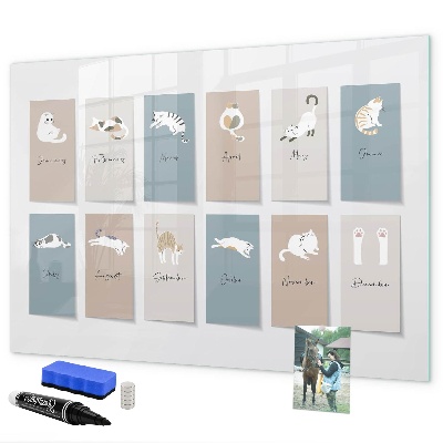 Magnetic dry erase board A creative calendar for every season