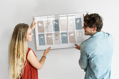 Magnetic dry erase board A creative calendar for every season