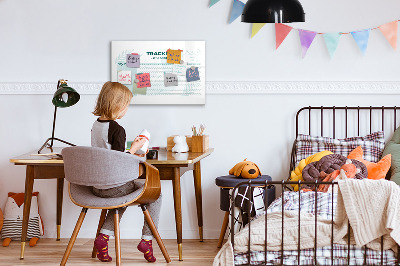 Dry erase board magnetic Tracking useful habits every day
