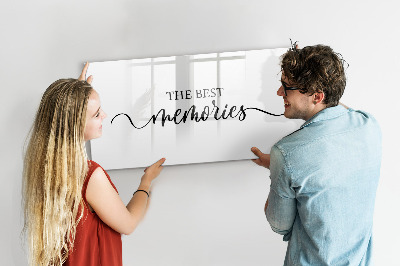 Magnetic dry erase board The best moments of your life