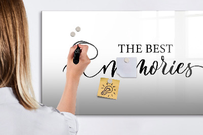 Magnetic dry erase board The best moments of your life