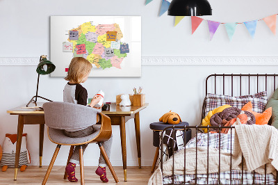 Dry erase board magnetic Interactive map of Poland for personalization