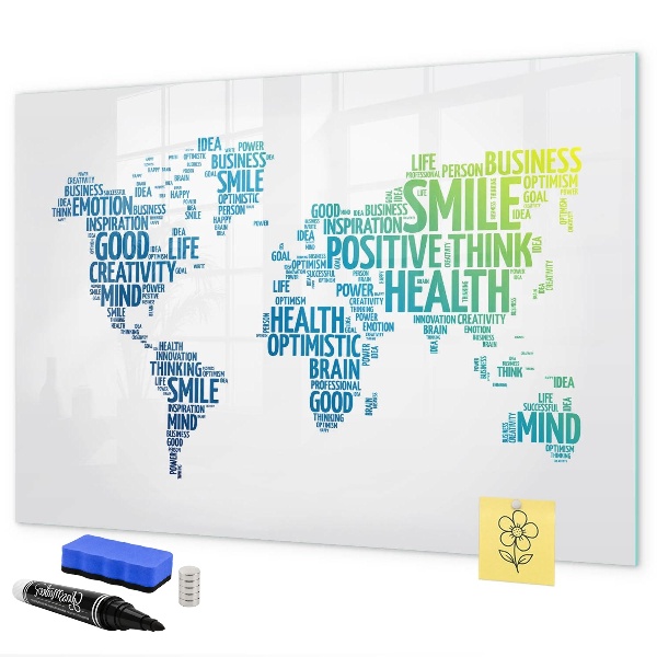 Magnetic dry erase board A world full of ideas and positivity
