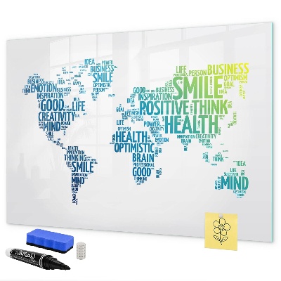 Magnetic dry erase board A world full of ideas and positivity