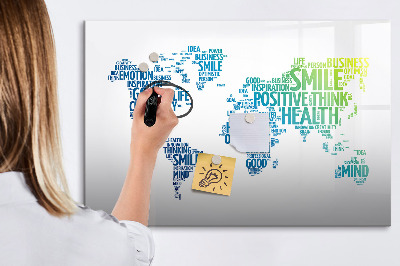 Magnetic dry erase board A world full of ideas and positivity