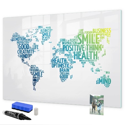 Magnetic dry erase board A world full of ideas and positivity