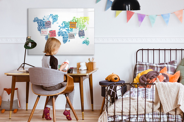 Magnetic dry erase board A world full of ideas and positivity