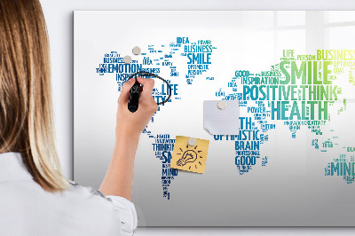 Magnetic dry erase board A world full of ideas and positivity