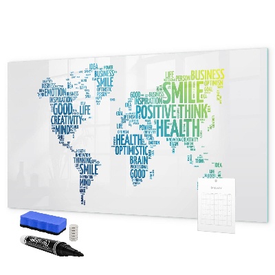 Magnetic dry erase board A world full of ideas and positivity