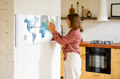 Magnetic dry erase board A world full of ideas and positivity