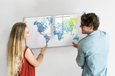 Magnetic dry erase board A world full of ideas and positivity