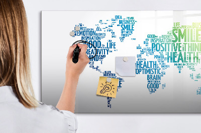 Magnetic dry erase board A world full of ideas and positivity