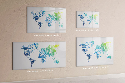 Magnetic dry erase board A world full of ideas and positivity