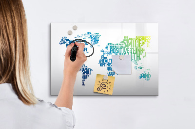 Magnetic dry erase board A world full of ideas and positivity