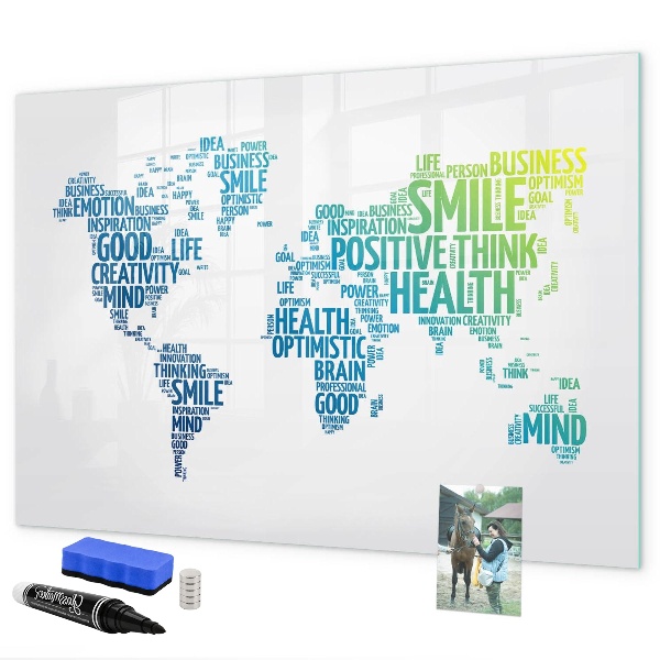 Magnetic dry erase board A world full of ideas and positivity