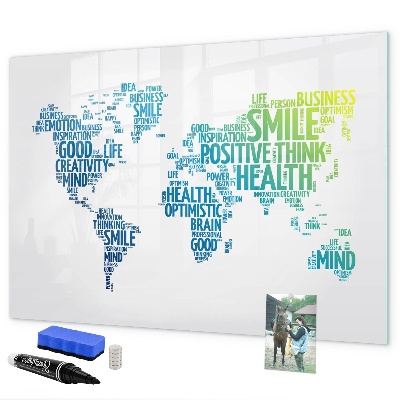 Magnetic dry erase board A world full of ideas and positivity