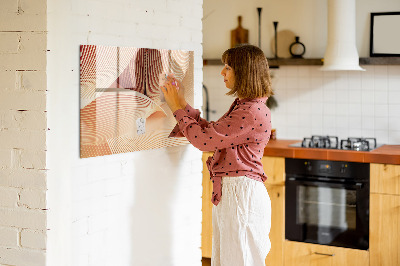 Magnetic dry erase board Modern photo display board