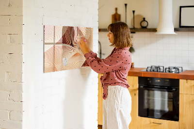 Magnetic dry erase board Modern photo display board