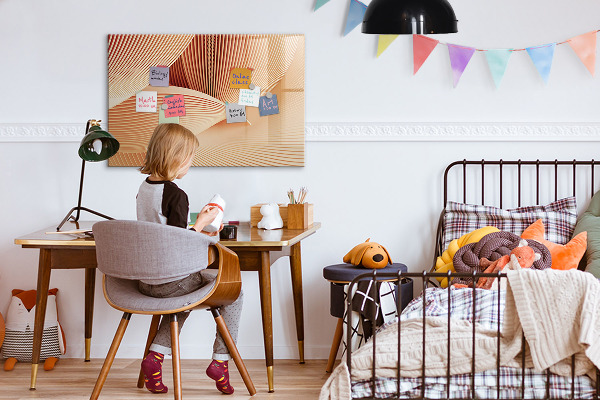 Magnetic dry erase board Modern photo display board