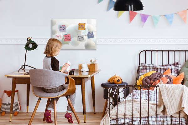 Magnetic dry erase board Space for memories and notes